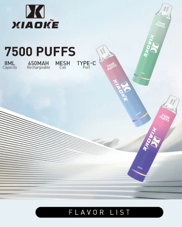 XIAOKE梟客-拋棄式電子煙-7500口
